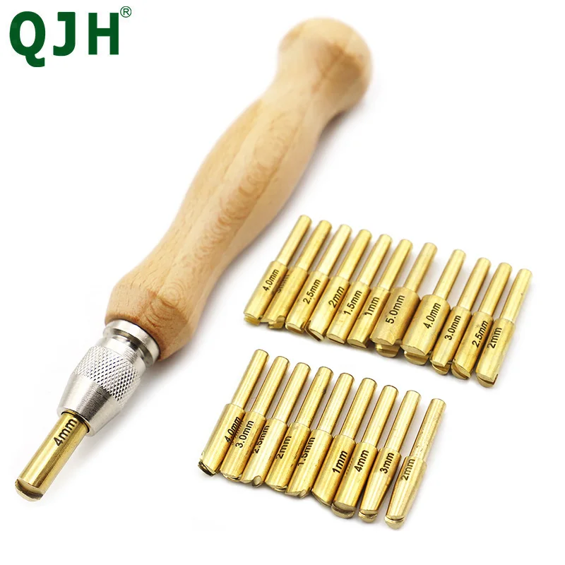 

Professional Leather Electric Soldering Iron Head Concave Arch Flat Head Leather Groove Pressing Edge Device DIY Leather Tools