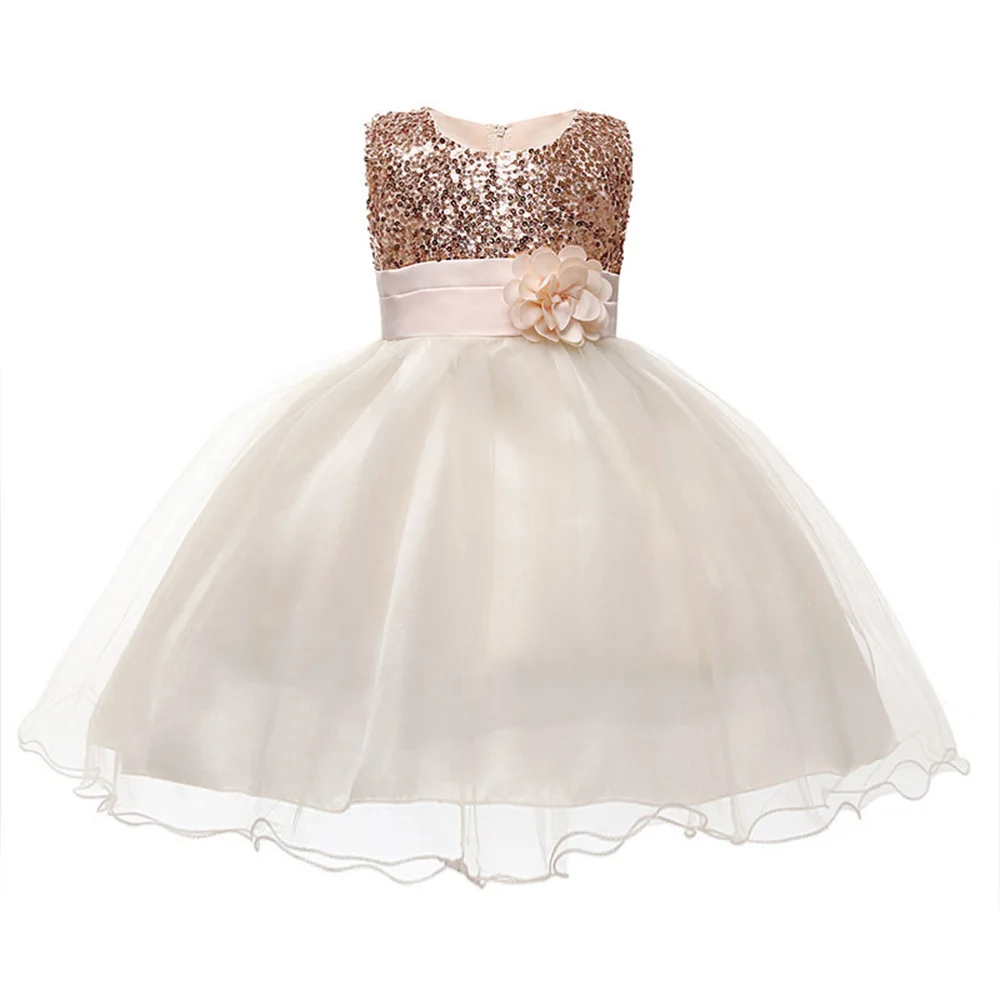 4 цвета платье принцессы Детские Вечерние Платья с цветочным узором для девочек