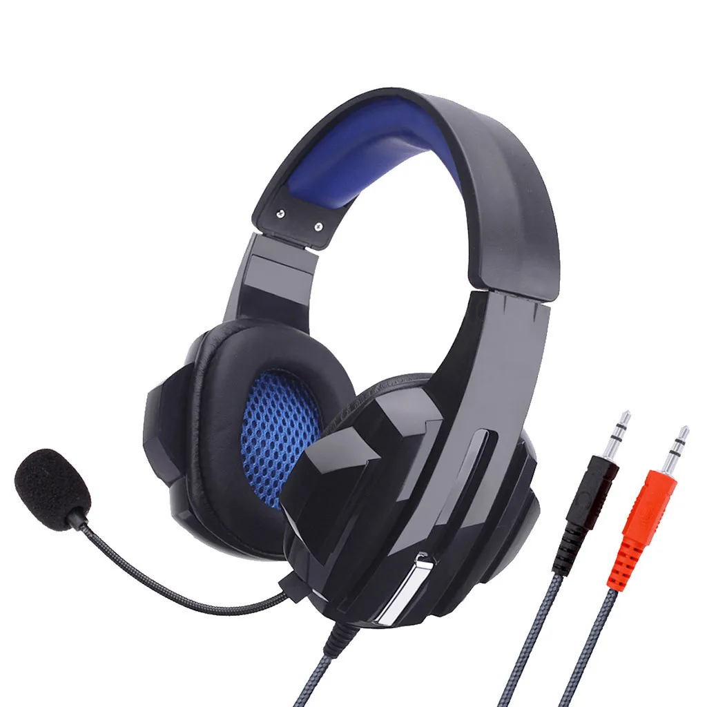 CARPRIE Gaming Headphones Wired Gamer Headset Stereo Sound Over Ear Earphone with Mic and LED Light for PC Laptop PS4 наушники |
