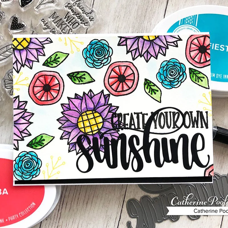 

Sunshine Letter Model Cutting Dies Stamps Dies Scrapbooking Mold Cut Handmade Tools DIY Craft Decoration Metal Die Cuts New 2021