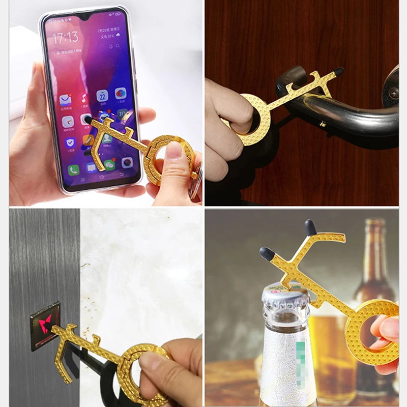 EDC Бесконтактный открывалка для двери анти сенсорный экран пресс Лифт подвеска