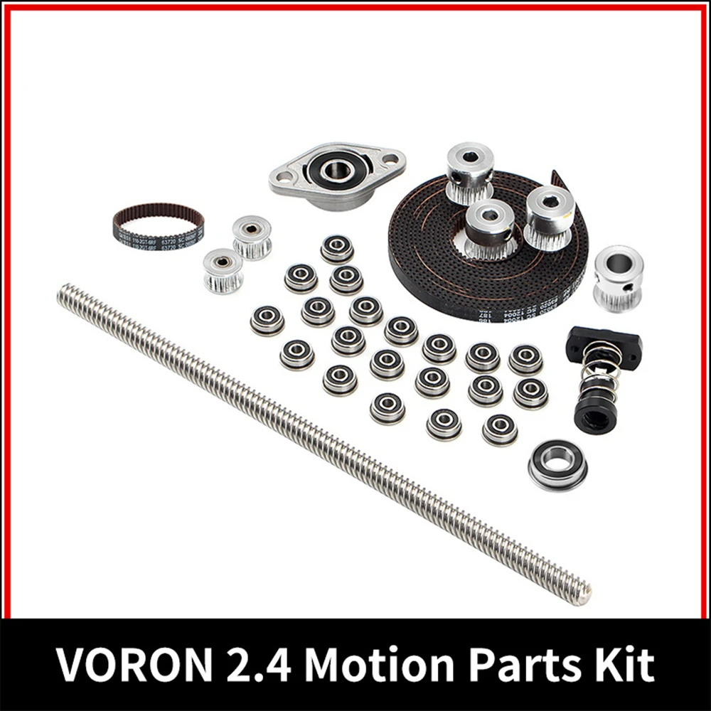 

Для VORON 0 комплект GT2 LL-2GT RF открытый ремень ГРМ 2GT 20T 16T шкив 110-2GT подшипник вала F688 F623 KFL08 T8X8 винтовая гайка