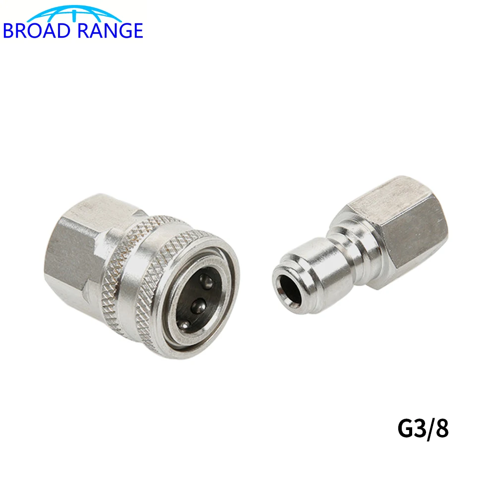 G3/8  stainless steel  quick released male and female connector set for high pressure washer