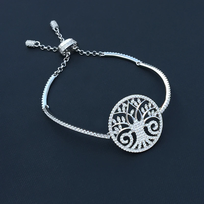 

pulsera con un árbol de la vida para mujer, de Plata de Ley 925, clásica, curativa, malla de viento, roja, regalo de joyería