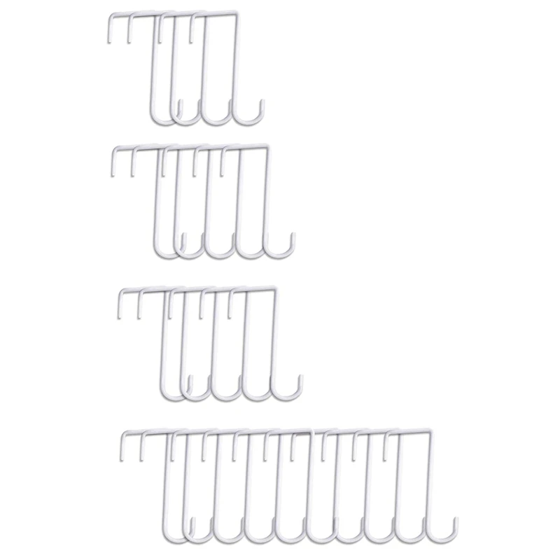 Металлические крючки для забора, крючки для внутреннего дворика 2x6 дюймов, стальные крючки для забора с белым порошковым покрытием, вешалки ... от AliExpress WW