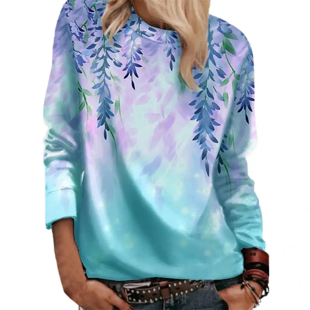 

Модная женская Зимняя Блузка, рубашка, эластичный пуловер на ощупь, топ, женская блузка с длинным рукавом и принтом, рубашка, Топ