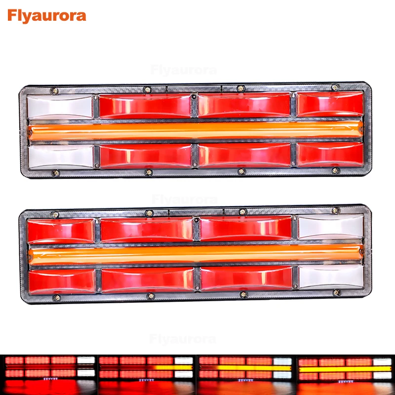 2x24 в водонепроницаемый прочный IP68 светодиодный задний фонарь для автомобиля