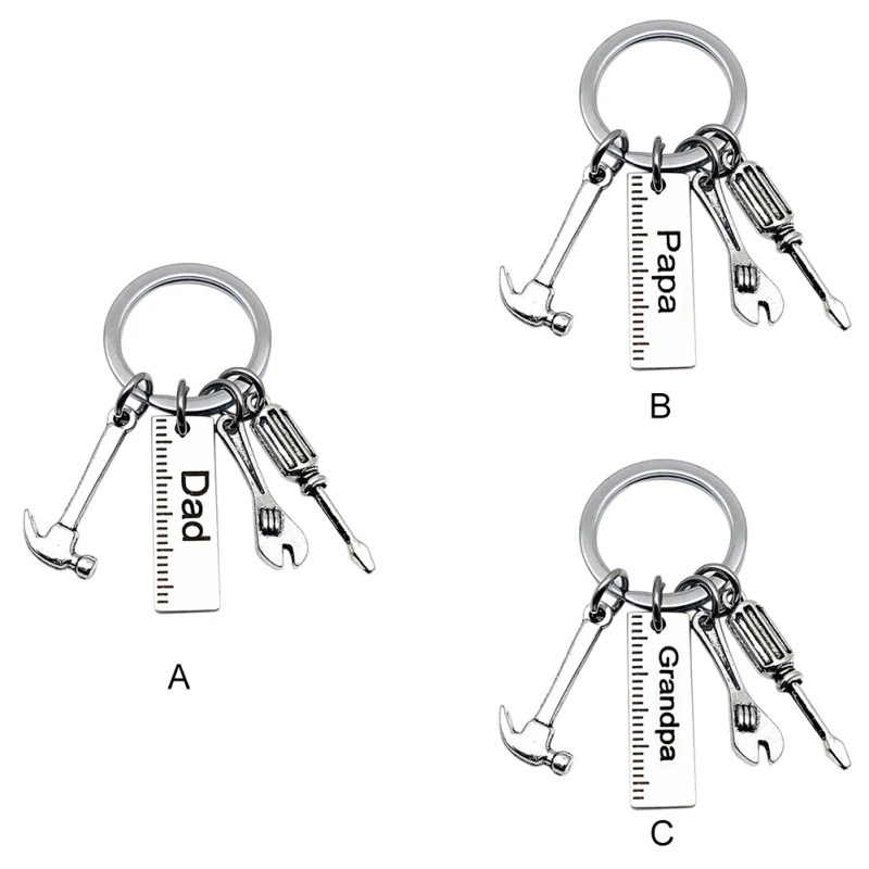 Брелок сделай сам с надписью папы отвертка брелки из нержавеющей стали подарок