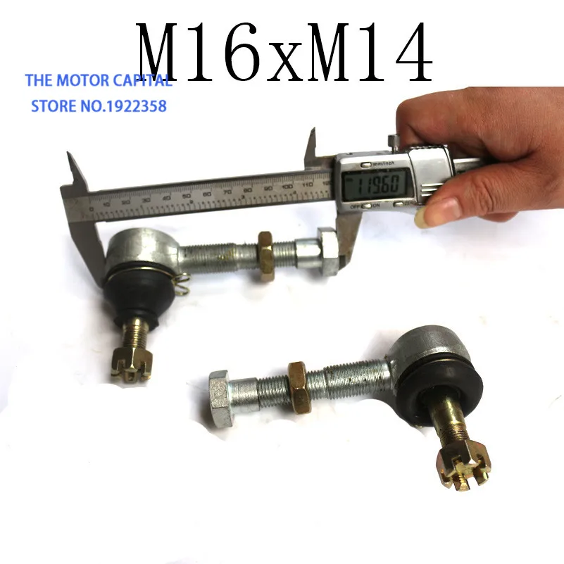 Бесплатная доставка хорошее качество M16xM14 шарнирный шарик подходит для ATV Quad передний вверх и вниз качающийся рычаг запасные части