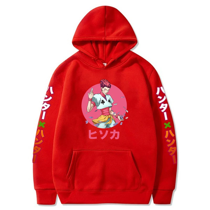 

Full-time HUNTER Cosplay Costumes Hoodie Hisoka Printing Casual Sweatshirts Anime Adult COS Apparel Christmas Halloween Gift