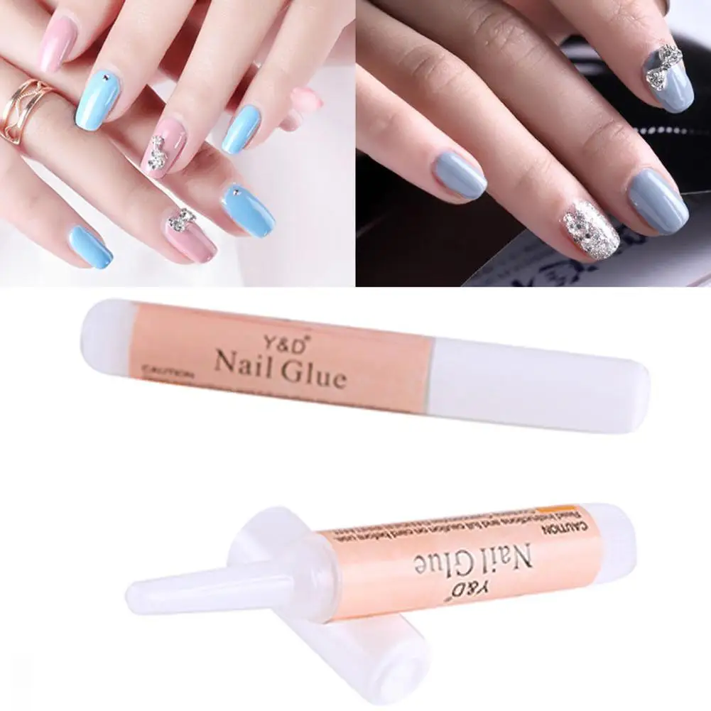 

Artistic Nail Polish 10 X 2 DIY Tips Professional Acrylic Mini User Beauty Shiny Rhinestone Glue Manicure F8M1