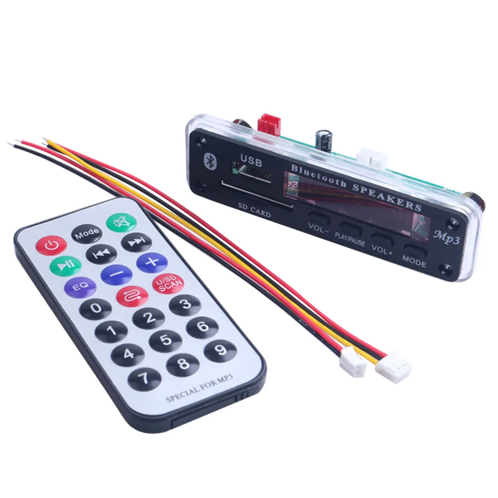 Беспроводной Bluetooth MP3 WAV WMA декодер плата аудио модуль Поддержка USB SD AUX FM радио