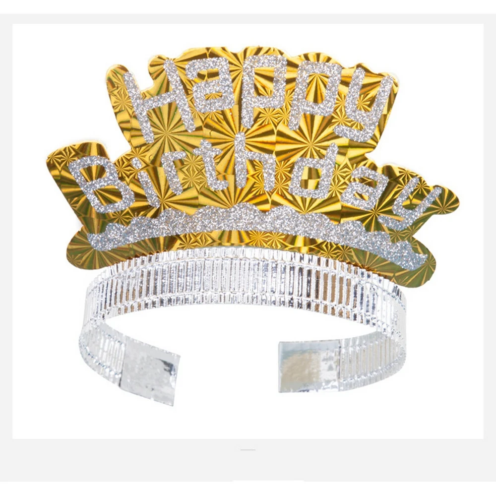 6 шт. серебряная шляпка принцессы с короной для первого дня рождения Свадебные