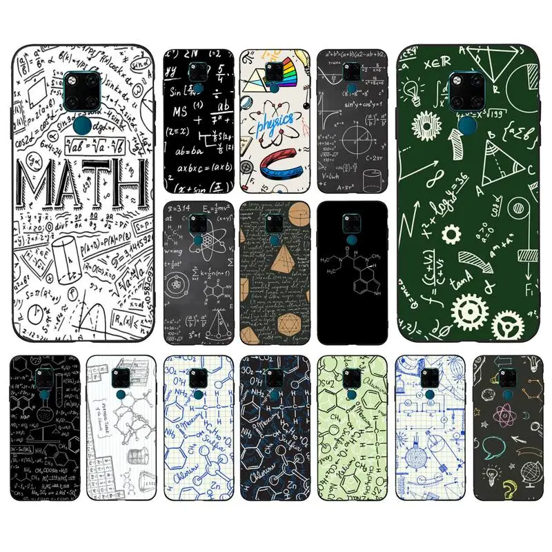 

FHNBLJ Physics Chemical Mathematics Phone Case for Huawei Mate 20 10 9 40 30 lite pro X Nova 2 3i 7se