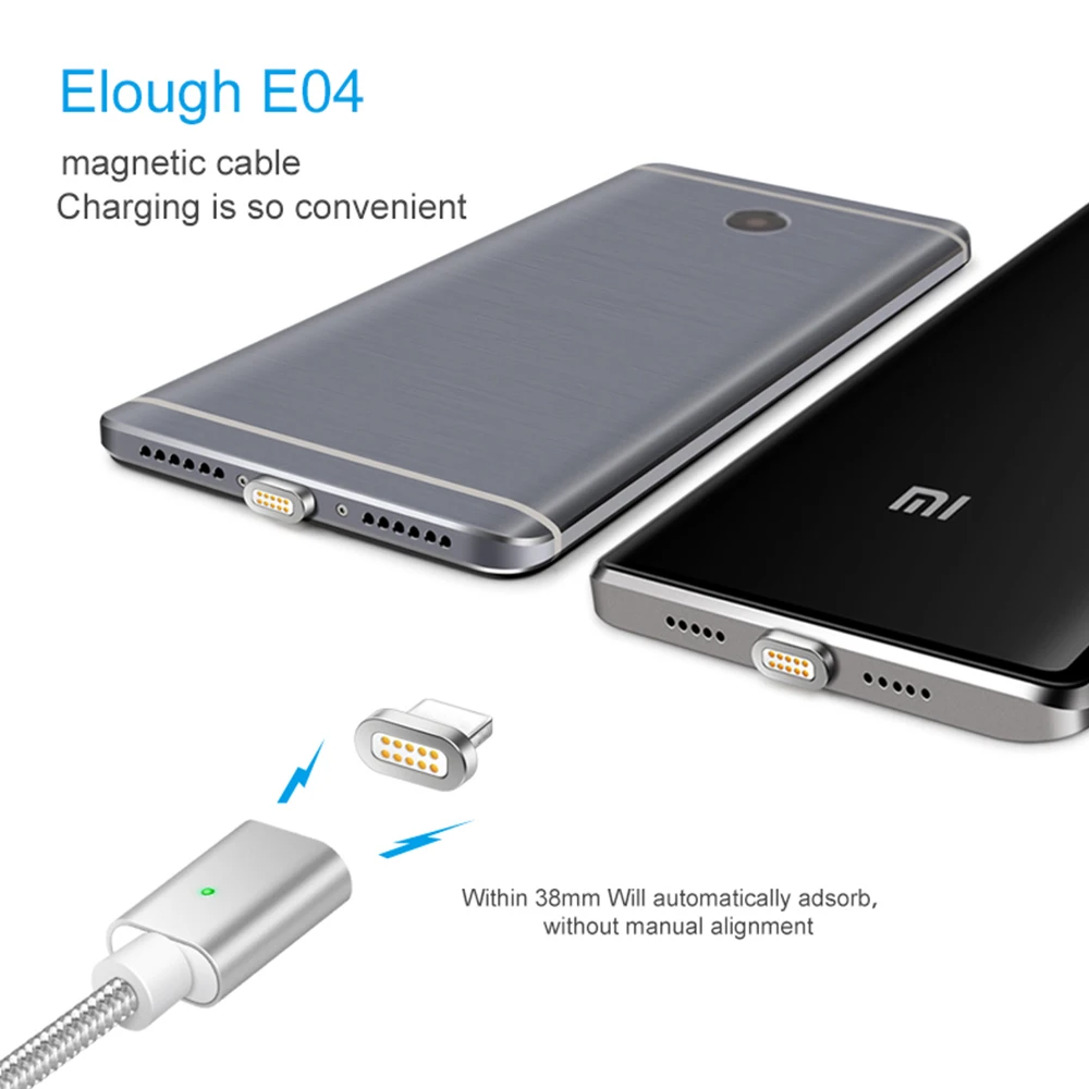 Магнитный usb кабель для зарядки и передачи данных iPhone X 8 7 6 S Plus Samsung S9 S8 3A быстрая