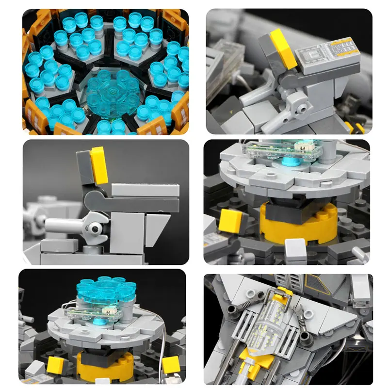 Игрушечные блоки со светодиодной подсветкой в виде двигателя модель ранней