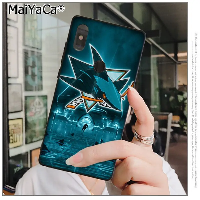 A16 Чехол для телефона MaiYaCa San Jose Sharks высокого качества для xiaomi mi 6 8 se note2 3 mi x2 redmi 5 5plus note 4 5 5 - Цвет: A16