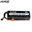 HRB 4200mAh 3S 11,1 V Lipo батарея 60C T Deans XT60 EC5 XT90 TRX Жесткий Чехол для Traxxas Car Airplanes Boat RC запчасти жесткий чехол