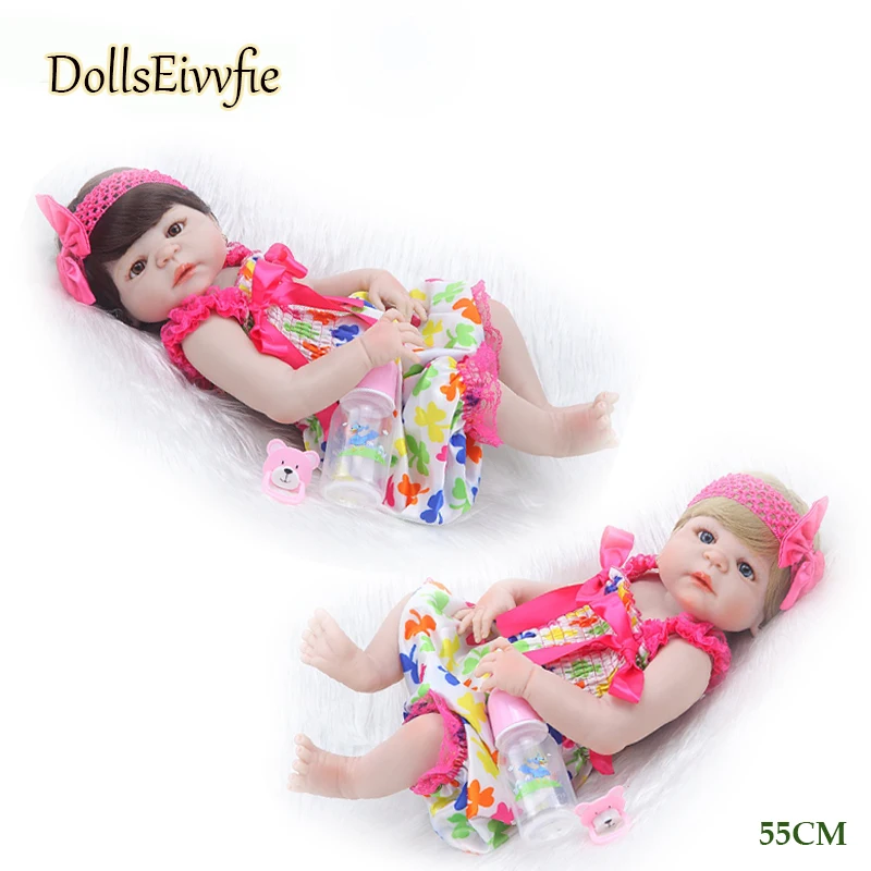 Кукла принцессы для девочек 22 дюймов ручная работа полностью силиконовая