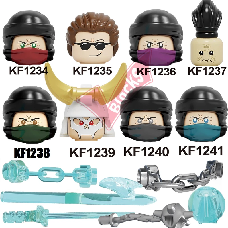 

Mortal Kombat Building Blocks Kitana Scorpion Sub-Zero Goro Johnny Cage Shao Kahn Model Toys For Children KF6102 KF6094