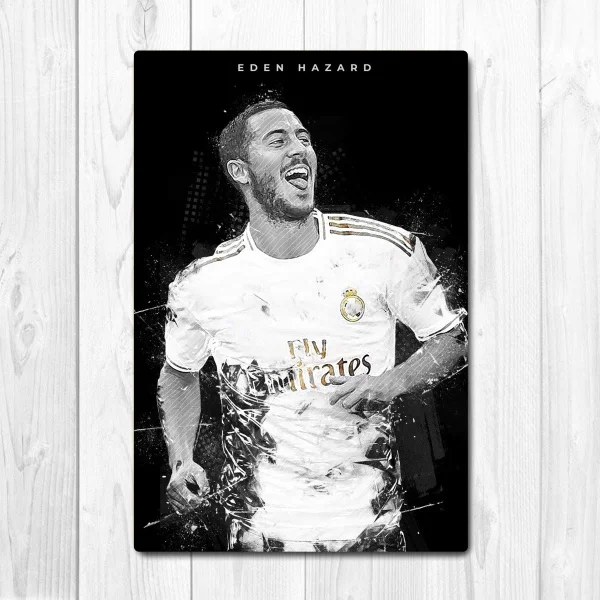 

New EdenHazard Soccer Football Player Art Wall Decor Tin Sign Vintage Garage Sign Bar Club Cafe Garage Farm Decor