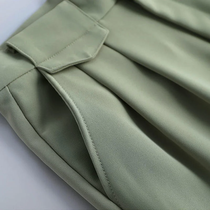 

Black five-point suit shorts female plus size 2021 summer new fashion high waist loose straight wide leg casual overalls shorts