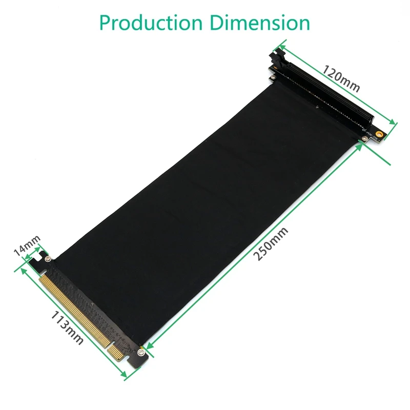 PCI Express E 3 0 16X удлинитель гибкий высокоскоростной (25 см 90 градусов)|Платы