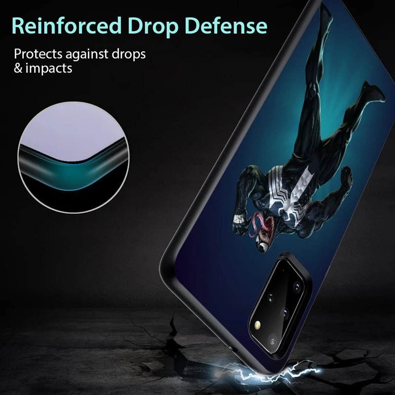 

Marvel Movie Venom For Samsung Note 20 10 8 9 M31S M60S M40 M30 M21 M20 M10 Ultra Pro Plus Black Phone Case