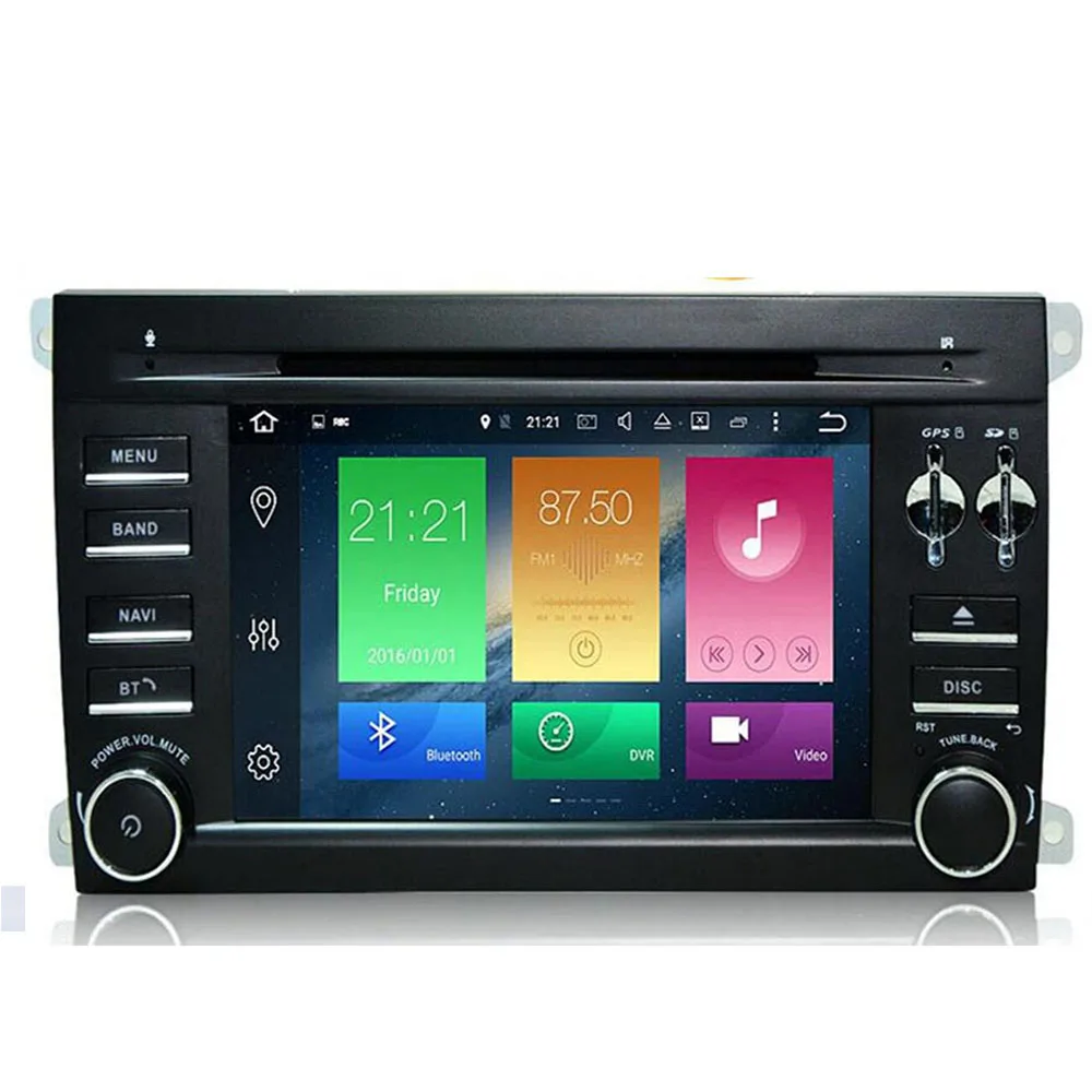 DSP IPS 2 Din Android 10 64G Автомобильный DVD Мультимедиа GPS для Porsche Cayenne 2003 2010 и S GTS