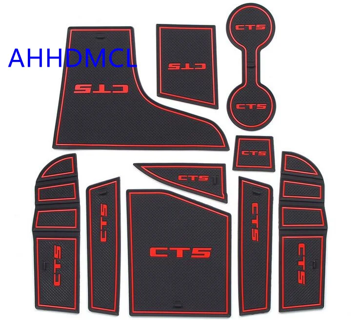 Car Anti-Dirty Pad Door Groove Gate Slot Cup Armrest Storage Mat For Cadillac CT5 2019 2020 |