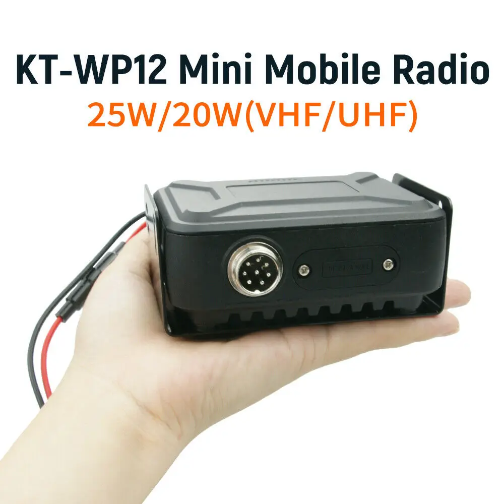 Mini Mobile Radio For QYT KT-WP12 25W 200 Channels VHF UHF Dual Band Car Ham Radio