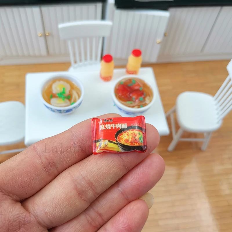 

1:12 Dollhouse Mini Simulation Instant Noodles Food Model Kitchen Supermarket Scene Food Play Toy Accessories
