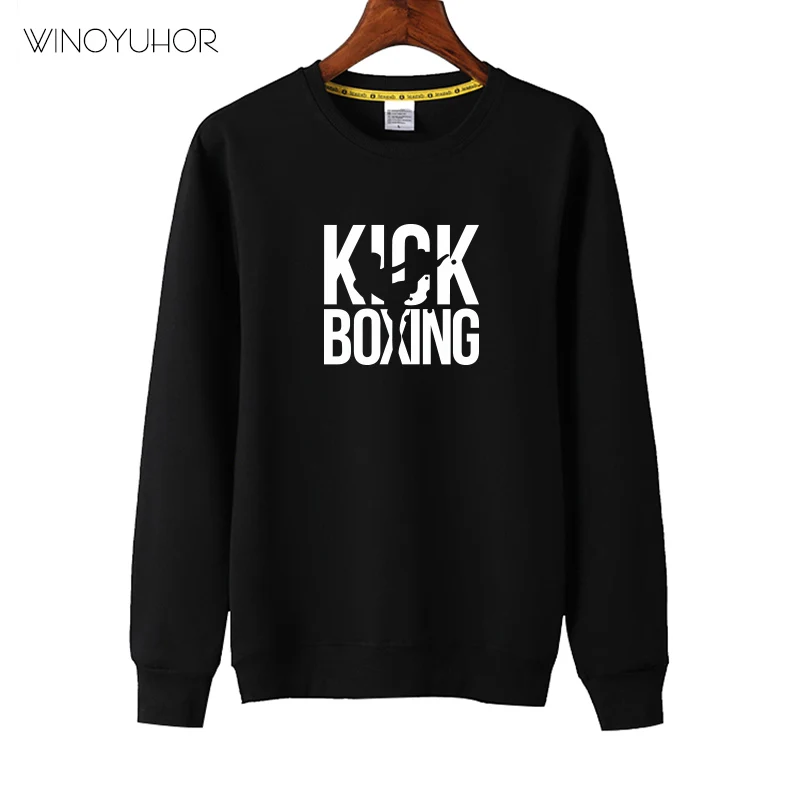 Забавный свитшот с принтом в стиле кикбоксинга Детские Топы длинным рукавом для