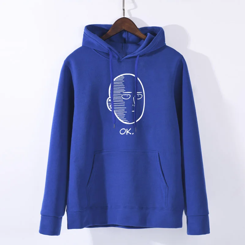 blue 2 Аниме One Punch man Saitama Толстовка Oppai толстовка с капюшоном Толстовка Косплей Костюм Новинка - Цвет: blue 2