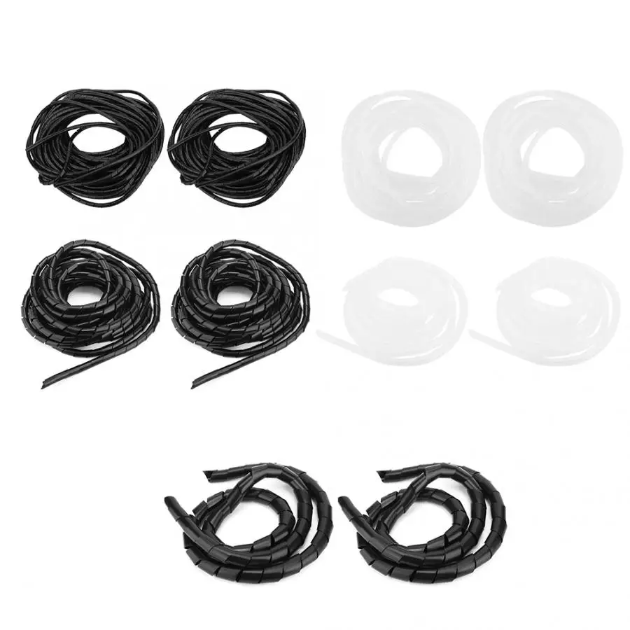 2 посылка протектор для проводов спиральный проволочный аксессуар защиты кабеля