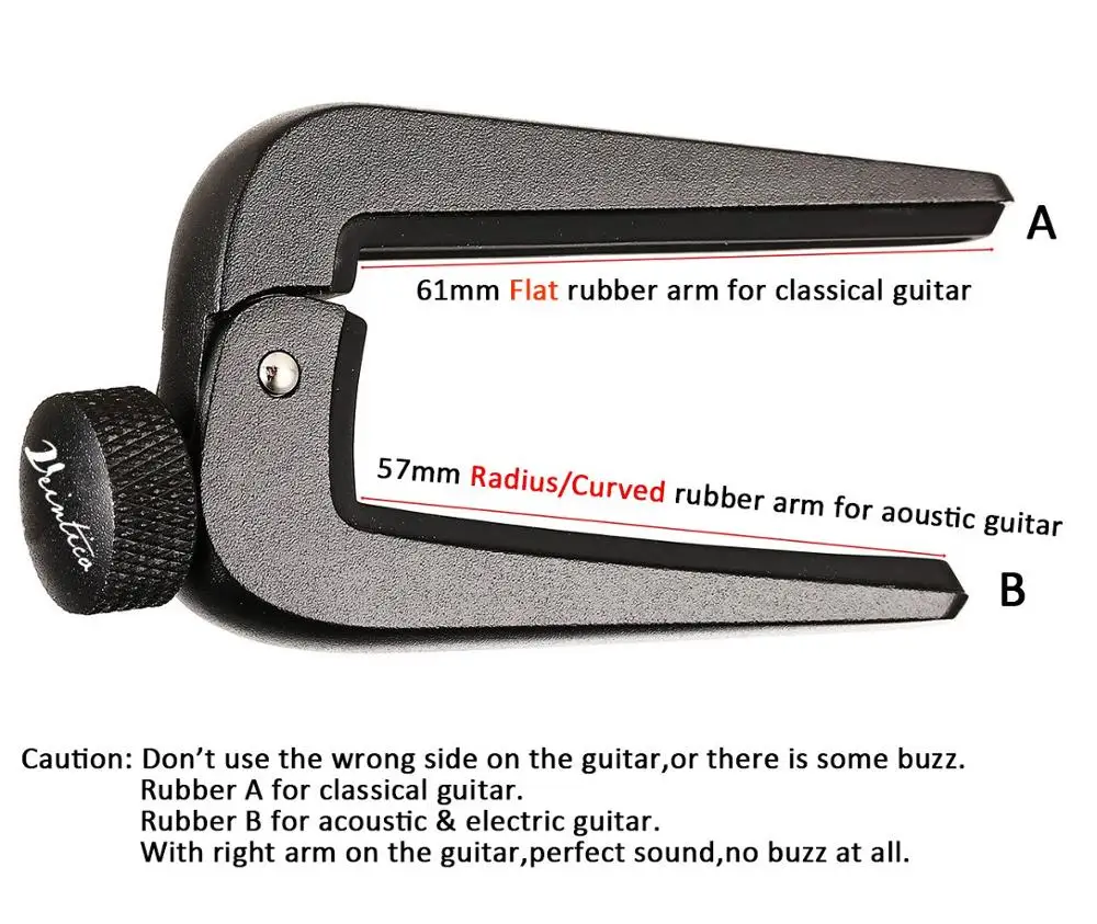 Гитарный каподастр подходит для акустической классической электрогитары На 6/12