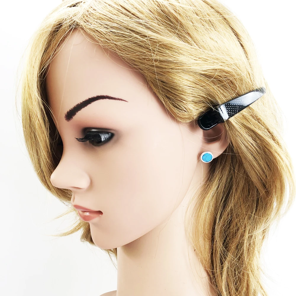 Серьги гвоздики с голубым камнем блестящие Модные хорошие ювелирные украшения