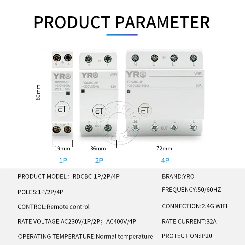 Автоматический выключатель 1P с Wi-Fi умный таймер реле дистанционного управления
