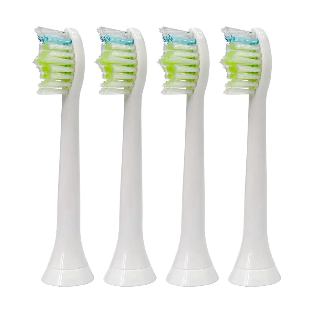 without covers 4 шт. Замена Зубная щётка головок для зубной щетки Philips Sonicare ProResults HX6013/66 HX6530 HX9340 HX6930 HX6950 HX6710 HX9140 HX3216 - Цвет: without covers