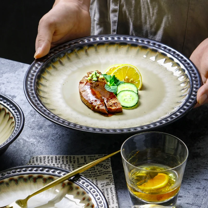 Тарелка для салата обеденное блюдо тарелки завтрака в скандинавском стиле