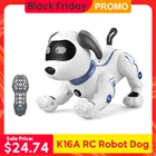 Игрушки LE NENG K16A электронные животные Домашние животные RC робот собака с голосовым дистанционным управлением игрушки музыкальная песня игрушка для детей RC игрушки подарок на день рождения