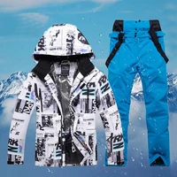 winter ski suit for men women windproof waterproof ski equipment snowboard jacket set male outdoor warm snow jackets and pants