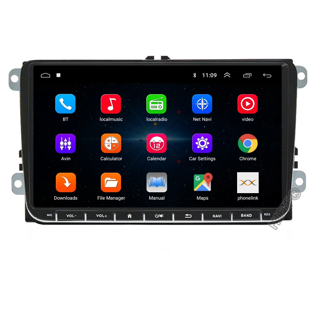 Автомагнитола 9 дюймов проигрыватель на Android 10 Восьмиядерный процессор GPS без DVD