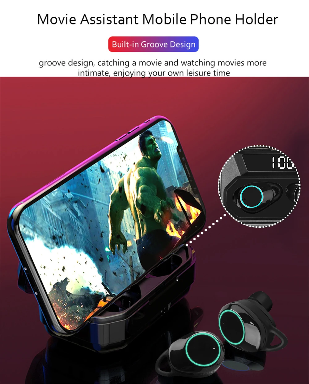 G02 TWS 5,0 Bluetooth 9D стерео наушники беспроводные наушники IPX7 водонепроницаемые наушники 4000 мАч светодиодный дисплей Smart power Bank