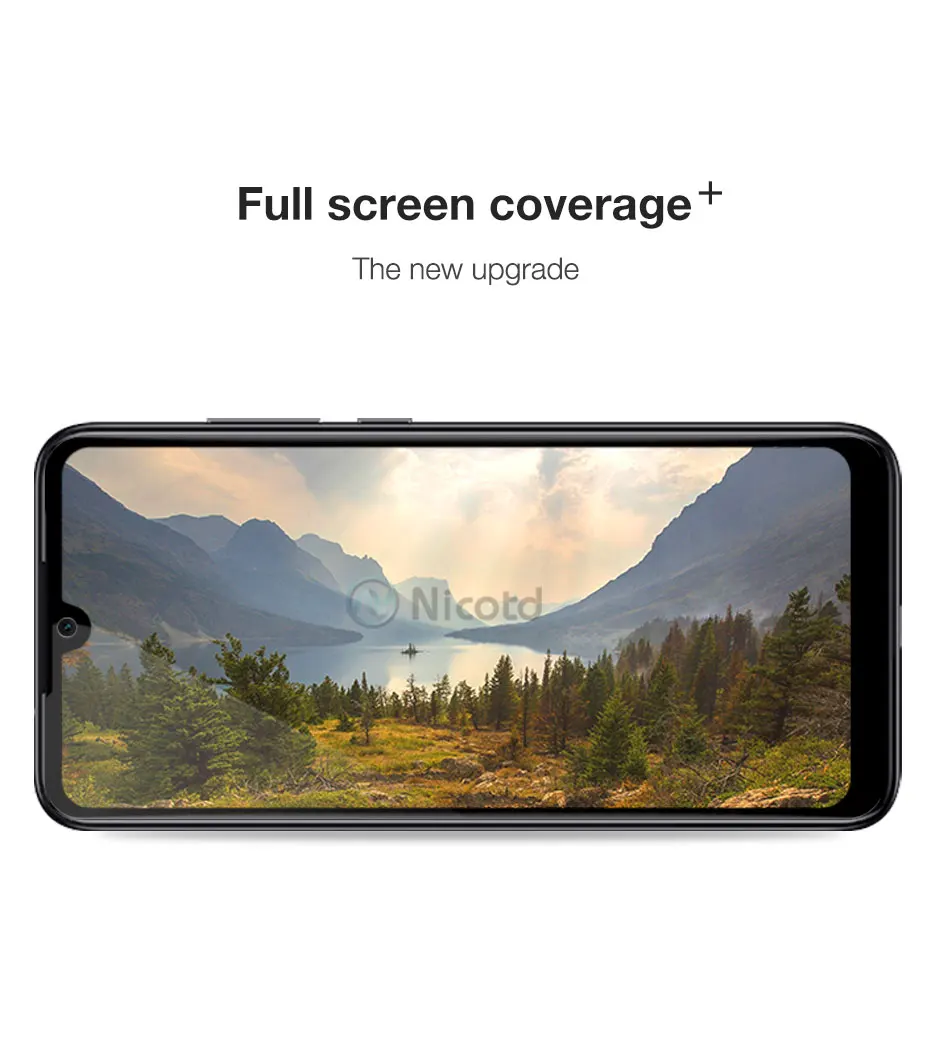 Закаленное стекло 20D с полным покрытием для Redmi Note 7 Pro Защита экрана защитное на