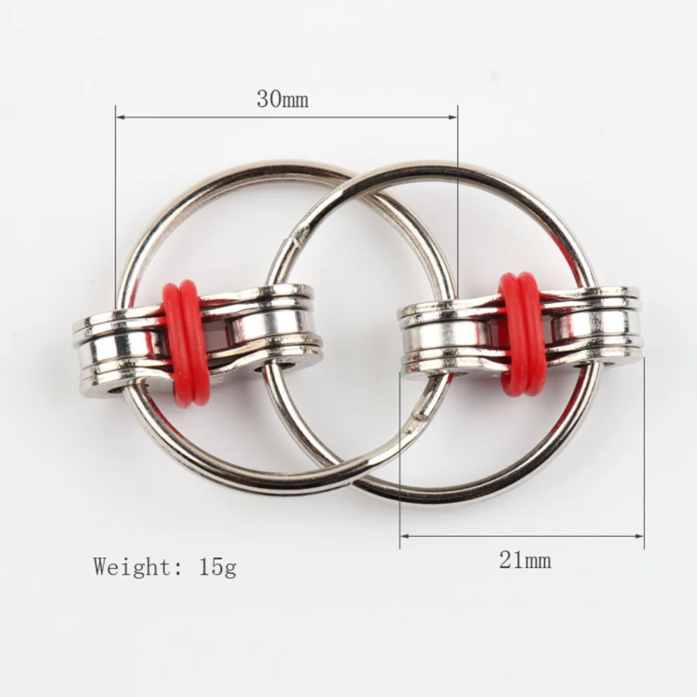 

Decompression Bike Chain Fidget Hand Spinner Kids Adult Metal Finger Sensory Toys Puzzle Vent Key Ring Anti Stress Toys
