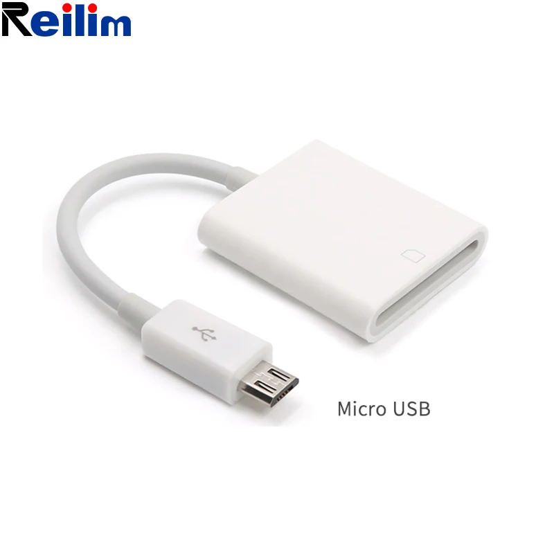 

Reilim для устройства чтения sd-карт камеры Micro USB порт адаптера SD карты OTG считыватель мобильный телефон адаптер для Samsung карта памяти Micro порт Мо...