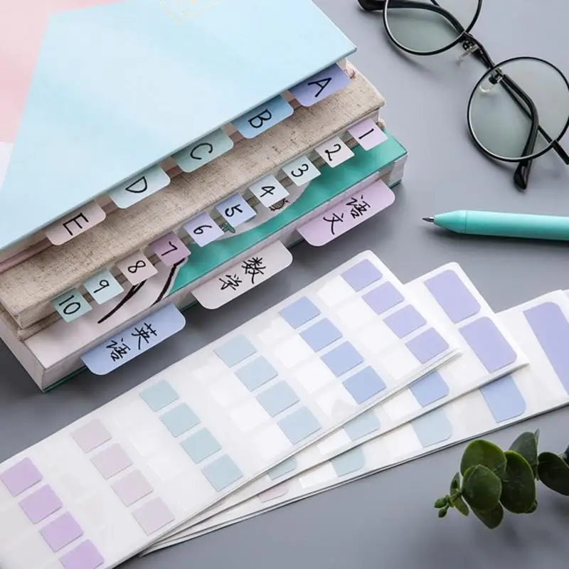 

10 листов, наклейка на указатель цвета Morandi, самоклеящаяся наклейка, маркер, метки, бумага для дневника, ежедневника, записываемый стикер