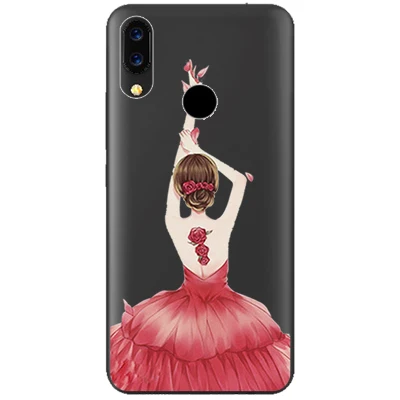 Прозрачный Мягкий ТПУ чехол с принтом для BQ 6040L Волшебный силиконовый телефона