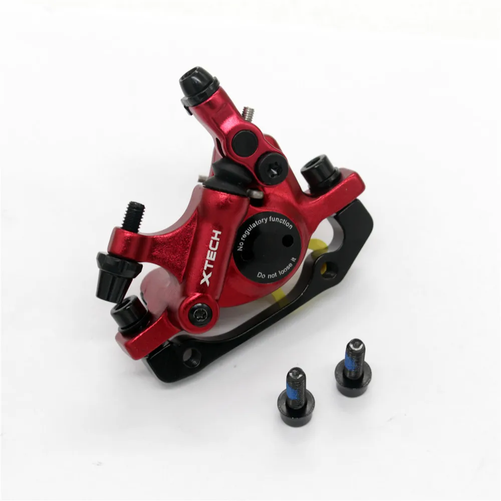 HB100 Red Front Zoom HB-100 MTB велосипедный тормоз HB100 велосипедные тормоза суппорт w роторы запчасти для велосипеда гидравлический поршень двухсторонний диск Диаметр 160 мм - Цвет: HB100 Red Front